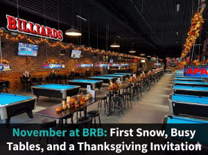 Happy Thanksgiving from Black River Billiards